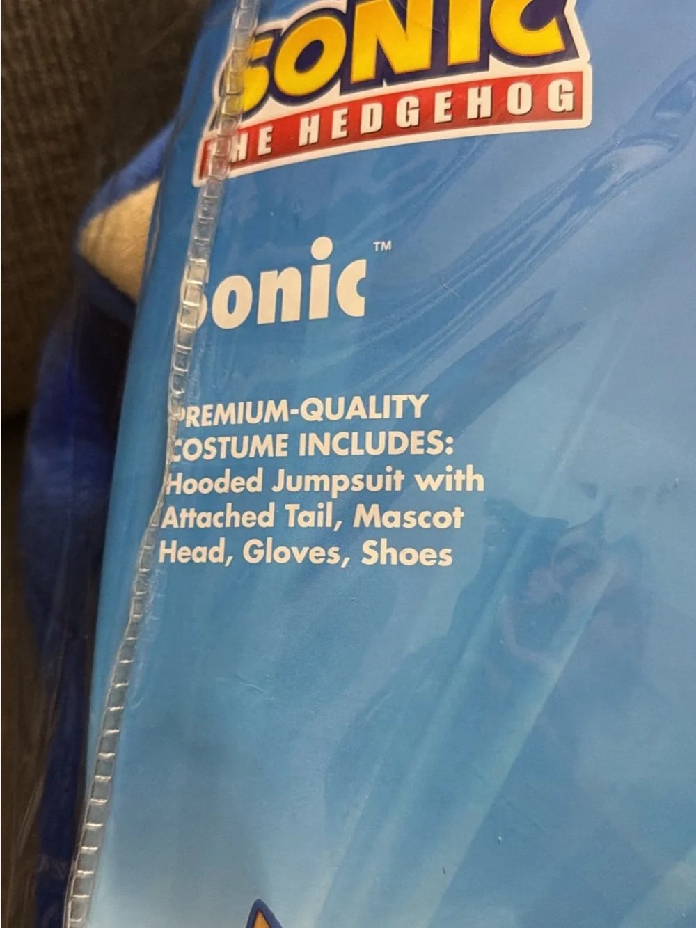 Sonic the Hedgehog Blue Kids Costume